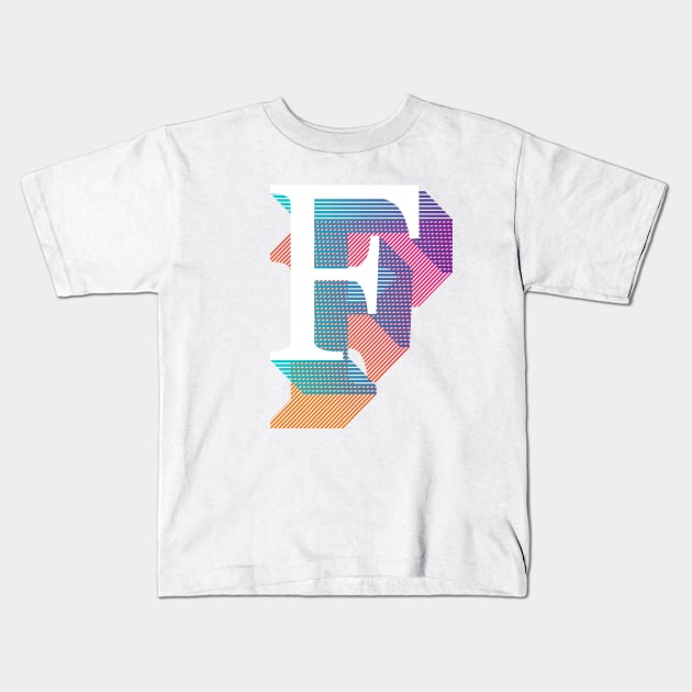 F Kids T-Shirt by MplusC